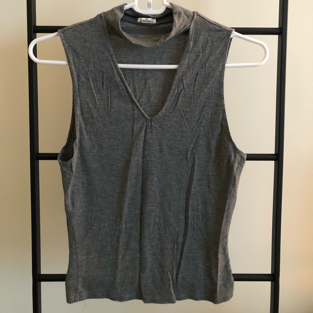 Gray tank top, S, cut out